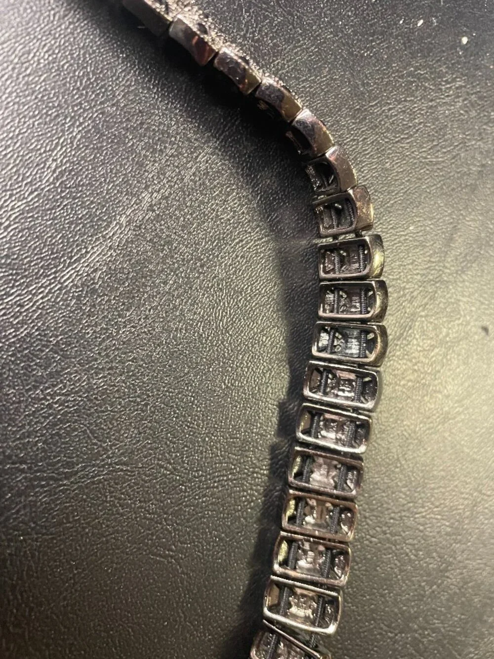 Suzi Roher Women Belt Black Diamond w/Jet Style 3913 XL New with tags